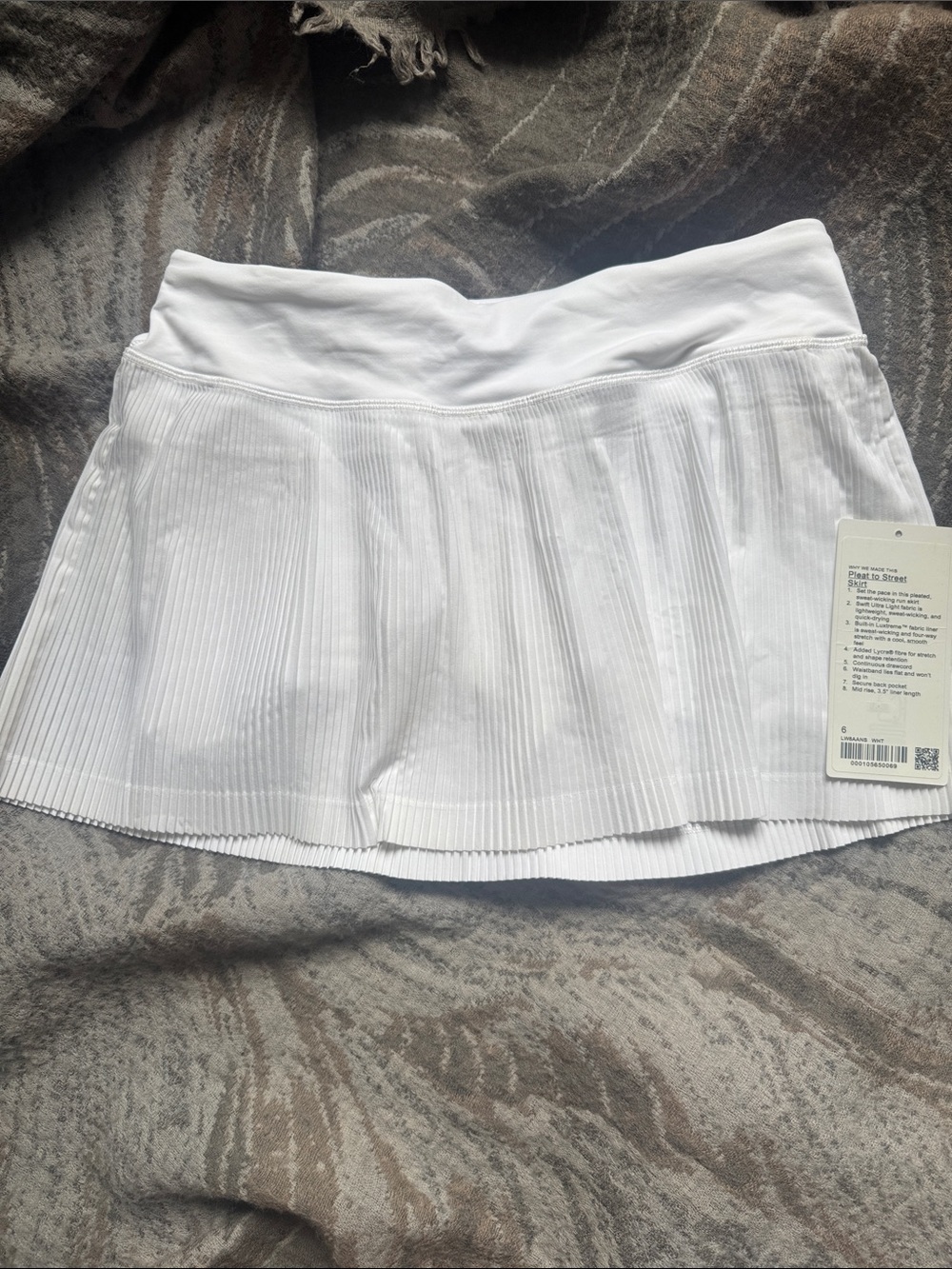 lululemon white Pleat to Street Skirt